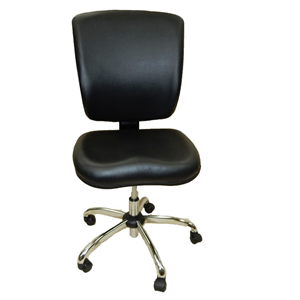 1010536 Shopsol Dental Lab Chair, Vinyl Back Black Seat