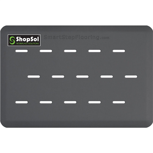 1010672 Shopsol Anti-Fatigue Mat Supreme Pro 3' X 2' Gray 32Lotgr