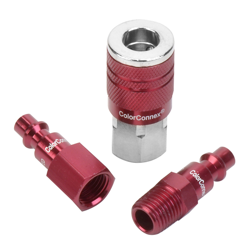 A73452D Legacy Manufacturing Colorconnex Type D 3Pc 1/4" Body Coupler & Plug Ki