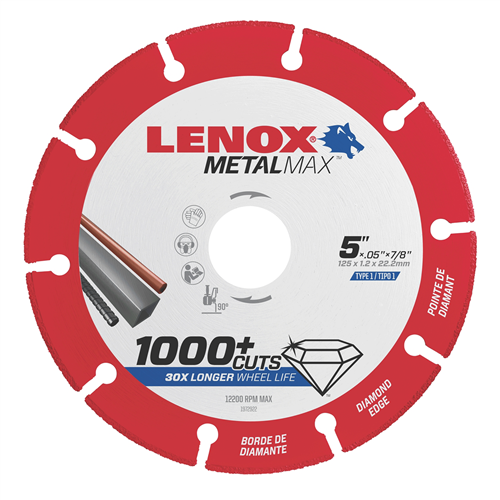 1972922 Lenox Tools 5" Lenox Metal Max Blade