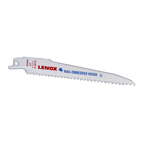 20572656R Lenox Tools Reciprocating Saw Blades, 656R, Bi-Metal, 6 In. Lo