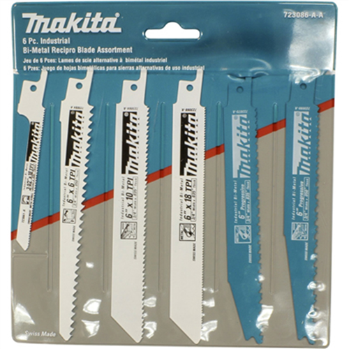723086-A-A Makita 6Pc Recip Blade