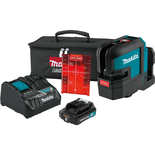 SK105DNAX Makita 12V Cxt Self-Level Cross-Line Red Laser Kit