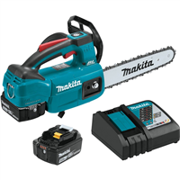 XCU06T Makita 18V Lxt 5.0 Ah Brushless Cordless 10" Top Handle Chain Saw Kit