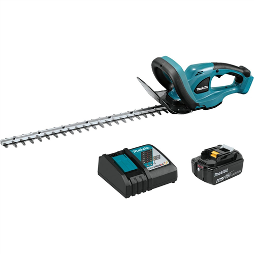 XHU02M1 Makita 18V Cordless 22" Hedge Trimmer Kit Includes (1) 18V Lxt 4.0 Ah Battery And Rapid Charger