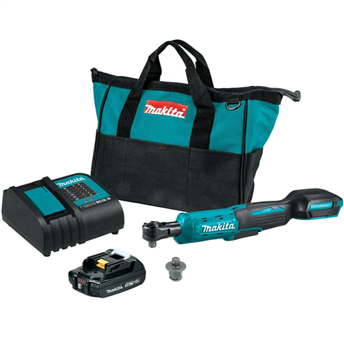 XRW01SR1 Makita 18V Lithium-Ion Cordless 3/8" / 1/4" Sq. Drive Ratchet Kit (2.0Ah)