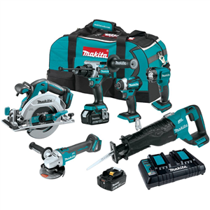 18V LXT&reg; Lithium-Ion Brushless Cordless 6-Pc. Combo Kit (5.0Ah)
