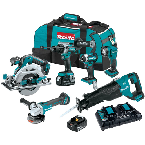 18V LXT&reg; Lithium-Ion Brushless Cordless 6-Pc. Combo Kit (5.0Ah)