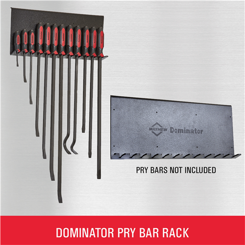 13070H Mayhew 12-Pc Pry Bar Rack Wall Hook Mount