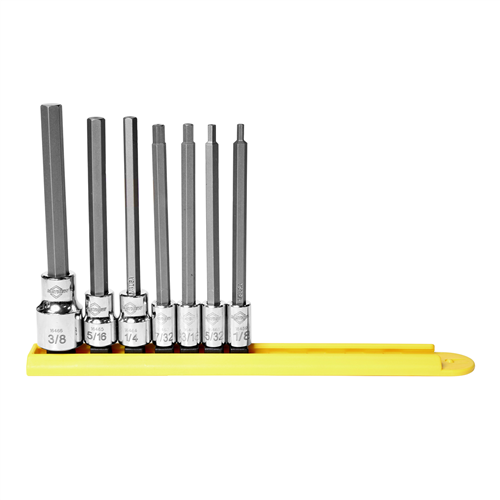 16033 Mayhew Mayhew 7 Pc Medium Sae Hex Insert Socket Bit Set