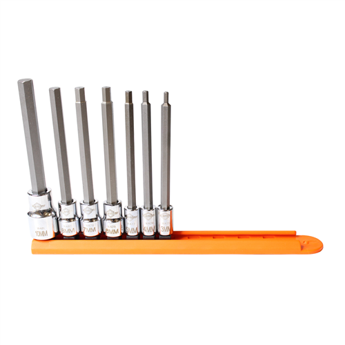 16034 Mayhew Mayhew 7 Pc Medium Metric Hex Insert Socket Bit Set
