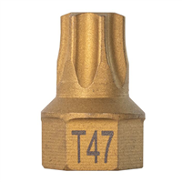 16118 Mayhew T47 Torx&Reg; Dual Drive Bit, 7/16" Drive