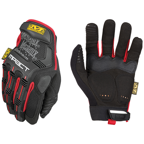 MPT-52-010 Mechanix Wear Lrg Mpact Glove D30 Hi Imp Blk/Red
