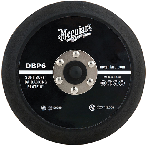 DBP6 Meguiar'S Automotive Soft Buff Da Polisher Backing Plate (6