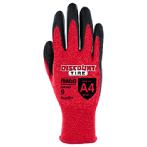 GPD482-DT-9 Magid Gloves Magid&Reg; D-Roc&Reg; Aerodex 18-Gauge Lightweight Polyurethane Coated Work Glove- Discount Tire Logo Size 9