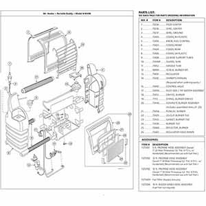 Mr. Heater MH9B Parts and Part List