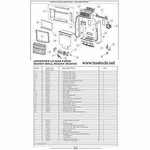 Mr.Heater MHVFBI10LPT Parts and Part List