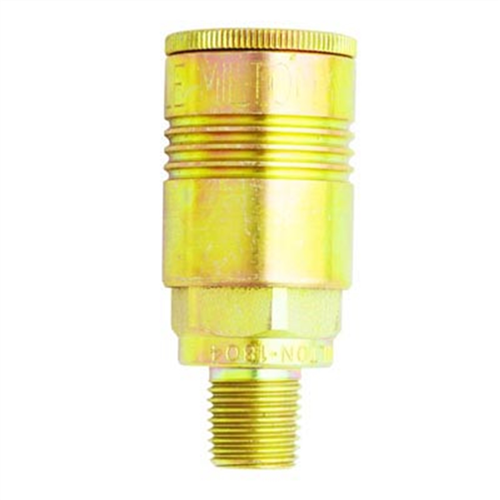 1804BK Milton Industries 1/4"Mnpt 3/8" Coupler P-Style