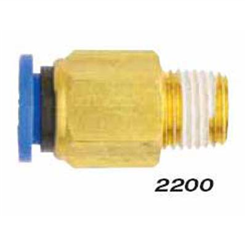 2200-12 Milton Industries Straight - Tube 1/2" Od - 1/4" Mnpt