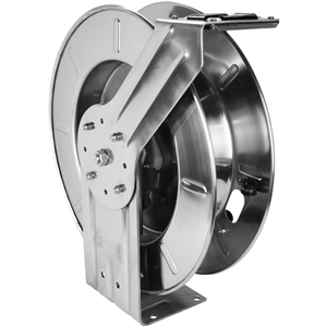2752-5014SS Milton Industries Stainless Steel Hose Reel W/ 3/8" Dia X 50' Of Ulr Hose W/ 1/4" Fittings