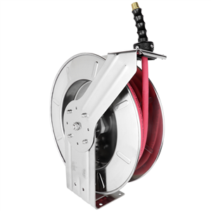 2756-5012SS Milton Industries Stainless Steel Hose Reel W/ 1/2" Dia X 50' Of Epdm Hose W/ 1/2" Fittings