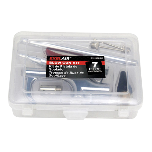 EX0307BKIT Milton Industries 7 Piece Blow Gun And Accessory Kit