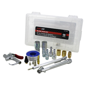 EX0318BKIT Milton Industries 18 Piece Blow Gun And Accessory Kit