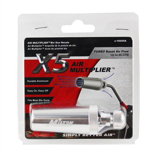S-160X5A Milton Industries Air Multiplier, Aluminum, 6Mm / 1/8"Nps