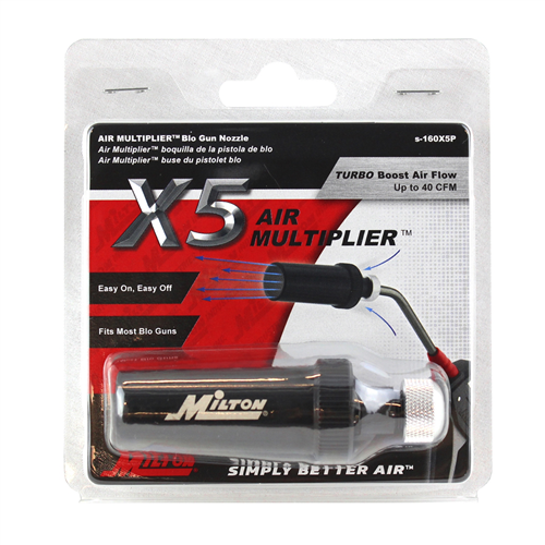 S-160X5P Milton Industries Air Multiplier, Plastic, 6Mm / 1/8"Nps