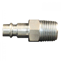 S-762-1 Milton Industries Hi-Flo V-Style 3/8" Mnpt Steel Plug 2/Cd