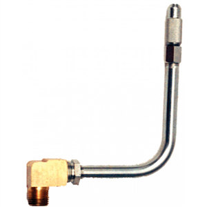 ZE1326 Zeeline By Milton 6" 90Â° Bent Pipe With Manual Non-Drip Nozzle