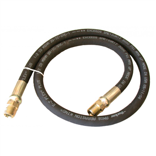 ZE2220 Zeeline By Milton Med. Pressure Hose 1/2Â€ I.D. X 15Â€ - 1/2Â€ Npt (Male)