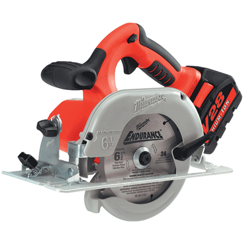 0730-22 Milwaukee Tool M28 Cordless 6-1/2" Circular Saw (2) Batt Kit