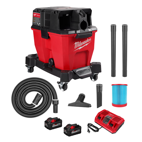 0920-22HD Milwaukee Tool M18 Fuel 9 Gallon Dual-Battery Wet/Dry Vacuum Kit