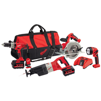 0928-29 Milwaukee Tool V28 Cordless Lith-Ion 4-Pc Combo Kit