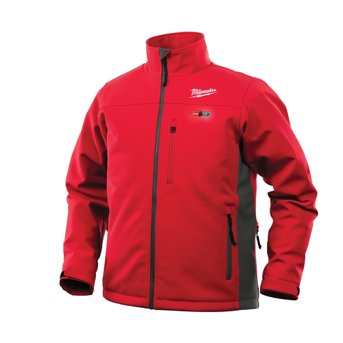 201R-21XL M12 Heated Jacket Kit, Red/Gray, Xl