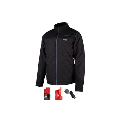 203B-213X Milwaukee Tool M12 Heated Axis Jacket Kit, Size 3X (Black)