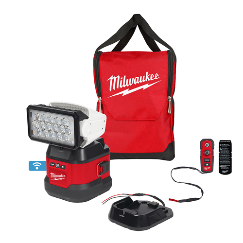 2123-20 Milwaukee Tool M18 Utility Remote Control Search Light W/ Portable Base