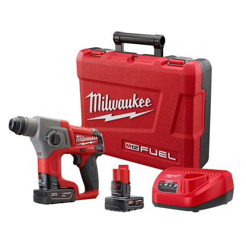2416-22XC Milwaukee Tool M12 Fuel 5/8&Rdquo; Sds Plus Rotary Hammer Kit