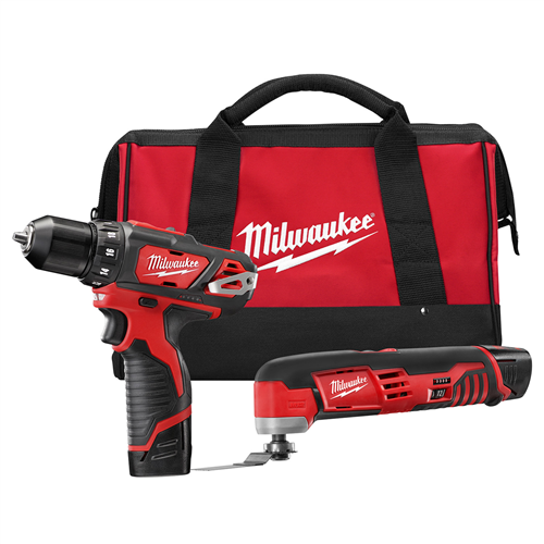 2495-22 Milwaukee Tool M12 Cordless Lithium-Ion 2-Tool Combo Kit