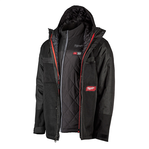 255B-21S Milwaukee Tool M12 3-In-1 Heated Axis Jacket Kit Gridiron Workgear