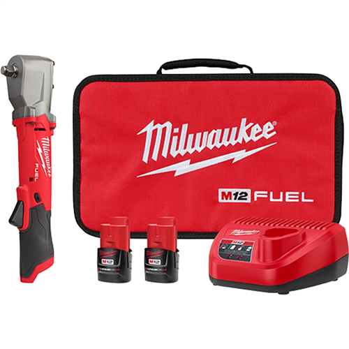2565-22 Milwaukee Tool M12 Fuel 1/2" Right Angle Imp Wrench Kit