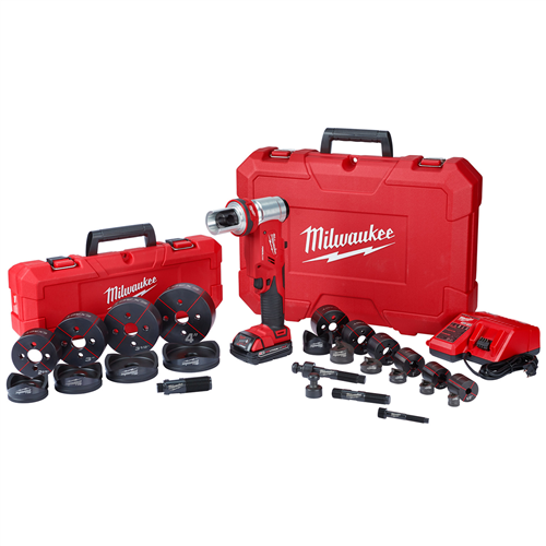 2677-23 Milwaukee Tool M18 Force Logic 6T Knockout Tool 1/2" - 4" Kit
