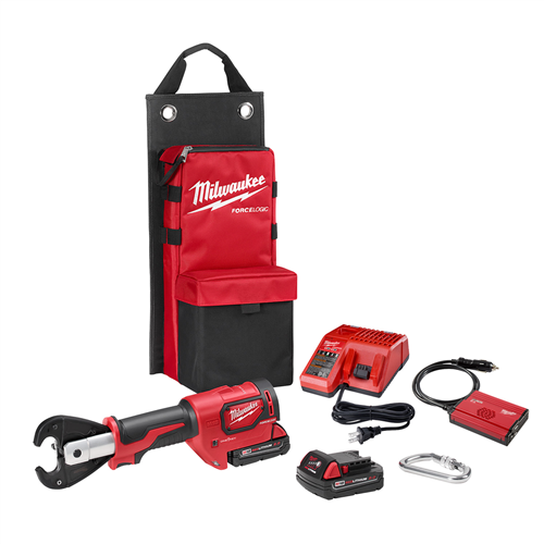 2678-22 Milwaukee Tool M18 Force Logic 6T Utility Crimper Kit With D3 Grooves "Snub Nose"