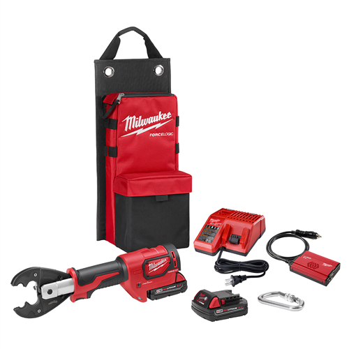 2678-22BG Milwaukee Tool M18Force Logic 6T Utility Crimper Kit With D3 Grooves And Fixed Bg Die