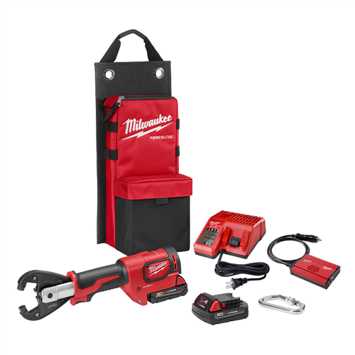 2678-22K Milwaukee Tool M18Force Logic 6T Utility Crimper Kit With Kearney Grooves