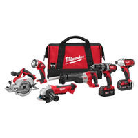 2696-26 Milwaukee Tool M18 Cordless Lithium-Ion 6-Tool Combo Kit