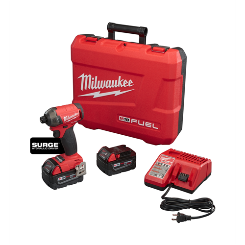 2760-22 Milwaukee Tool M18 Fuel Surge 1/4" Hex Hydraulic Driver (2) Batt Kit