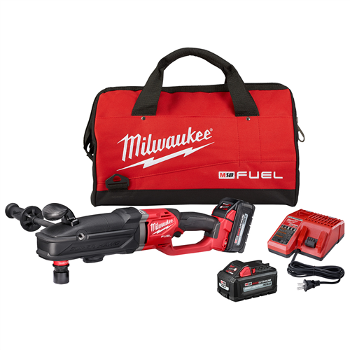 2811-22 Milwaukee Tool M18 Fuel Super Hawg Right Angle Drill W/ Quik-Lok Kit