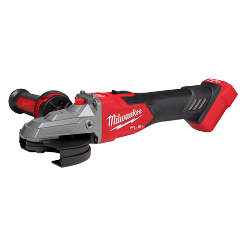 2887-20 Milwaukee Tool M18 Fuel 5" Flathead Braking Grinder, Slide Switch Lock-On